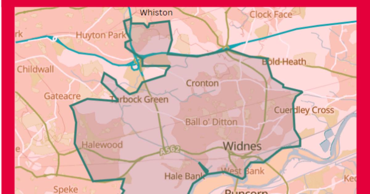 Widnes and Halewood Constituency Map - Derek Twigg MP